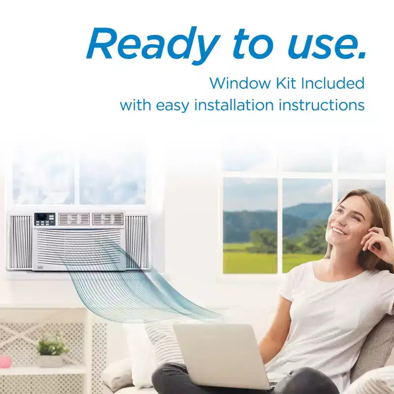 BLACK+DECKER Window Air Conditioners, 5,00014,000 BTU, Cools Rooms up to 700 Sq. Ft., with Remote or Manual Controls, Multiple Cooling Speeds