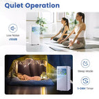 Costway 5000 BTU (8000 BTU ASHRAE) Portable Air Conditioner 3-in-1 AC Unit With Cool Dehum Fan Sleep Mode