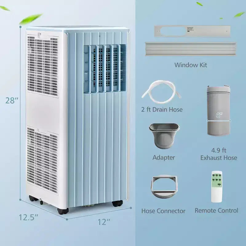 Costway 7100 BTU (10000 BTU ASHARE) Portable Air Conditioner 3-in-1 AC Unit with Cool Dehum Fan Sleep Mode