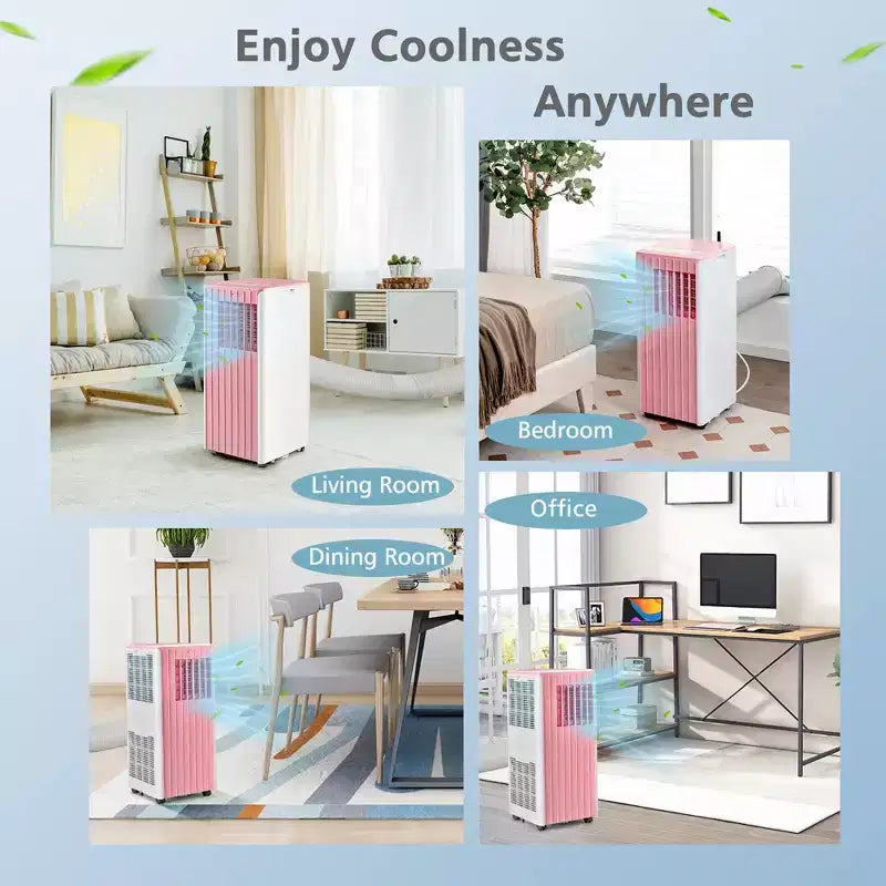 Costway 7100 BTU (10000 BTU ASHARE) Portable Air Conditioner 3-in-1 AC Unit with Cool Dehum Fan Sleep Mode
