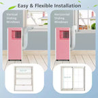 Costway 7100 BTU (10000 BTU ASHARE) Portable Air Conditioner 3-in-1 AC Unit with Cool Dehum Fan Sleep Mode