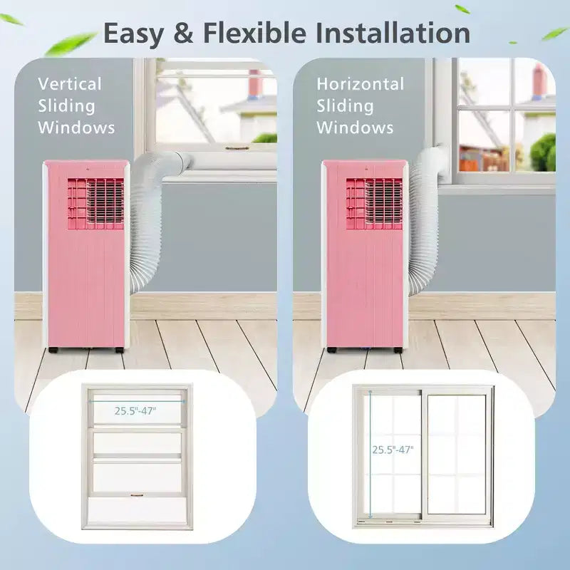 Costway 7100 BTU (10000 BTU ASHARE) Portable Air Conditioner 3-in-1 AC Unit with Cool Dehum Fan Sleep Mode