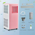 Costway 7100 BTU (10000 BTU ASHARE) Portable Air Conditioner 3-in-1 AC Unit with Cool Dehum Fan Sleep Mode