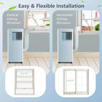 Costway 7100 BTU (10000 BTU ASHARE) Portable Air Conditioner 3-in-1 AC Unit with Cool Dehum Fan Sleep Mode