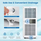 Costway 8000 BTU Portable Air Conditioner with Dehumidifier & Fan Mode, up to 250 Sq.Ft