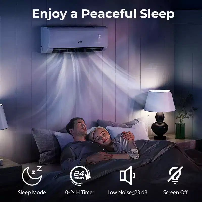 Costway 18,000 BTU Mini Split Air Conditioner AC Unit with Heat Pump & Remote Control