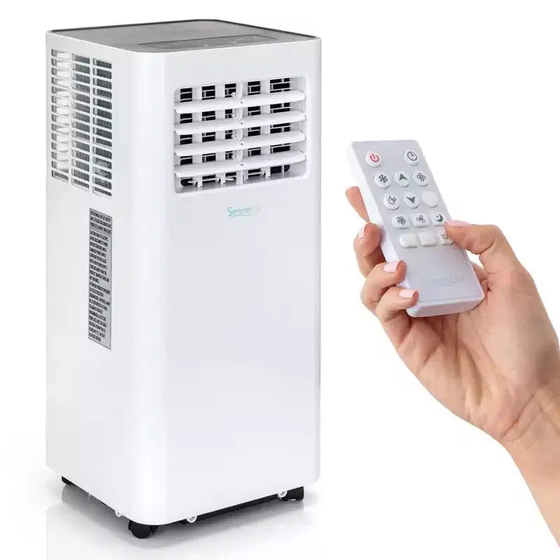 SereneLife Compact Freestanding Portable Air Conditioner - White