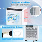 Costway 6500 BTU(10000 BTU ASHRAE) Portable Air Conditioner 3 -in-1 Air Cooler Dehumidifier Fan 24H Timer