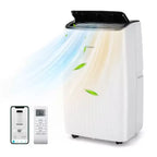 Costway 9200 BTU(14000 BTU ASHRAE) Portable Air Conditioner with Heat Smart WiFi Enabled Home AC Unit