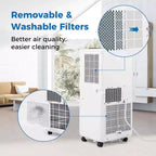 Costway 8000 BTU Portable Air Conditioner 3 in 1 Air Cooler with Fan & Dehumidifier 5000 BTU(8000BTU ASHRAE)