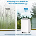 14,000BTU Portable Air Conditioner, Portable AC Unit for Room up to 750 Sq. Ft. Spaces