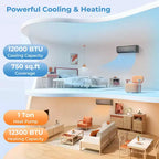 Costway 12000 BTU Mini Split Air Conditioner & Heater with Heat Pump